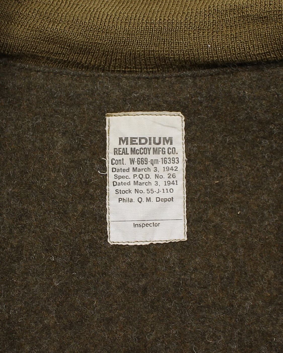 리얼맥코이 1940s WWII 2세대 탱커 자켓 상품이미지5