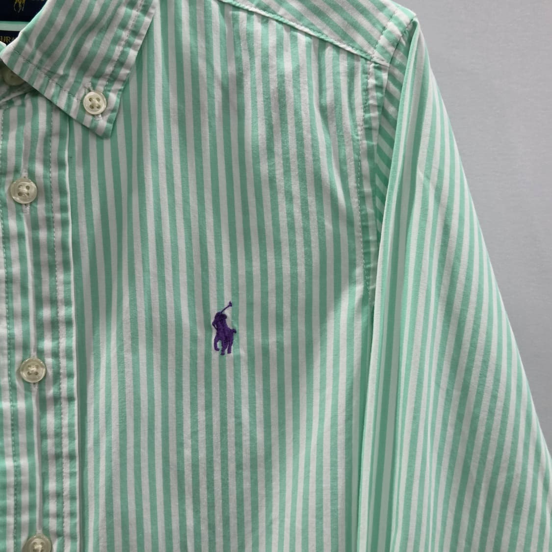 폴로랄프로렌 키즈 버튼다운 스트라이프 셔츠 5 상품이미지2