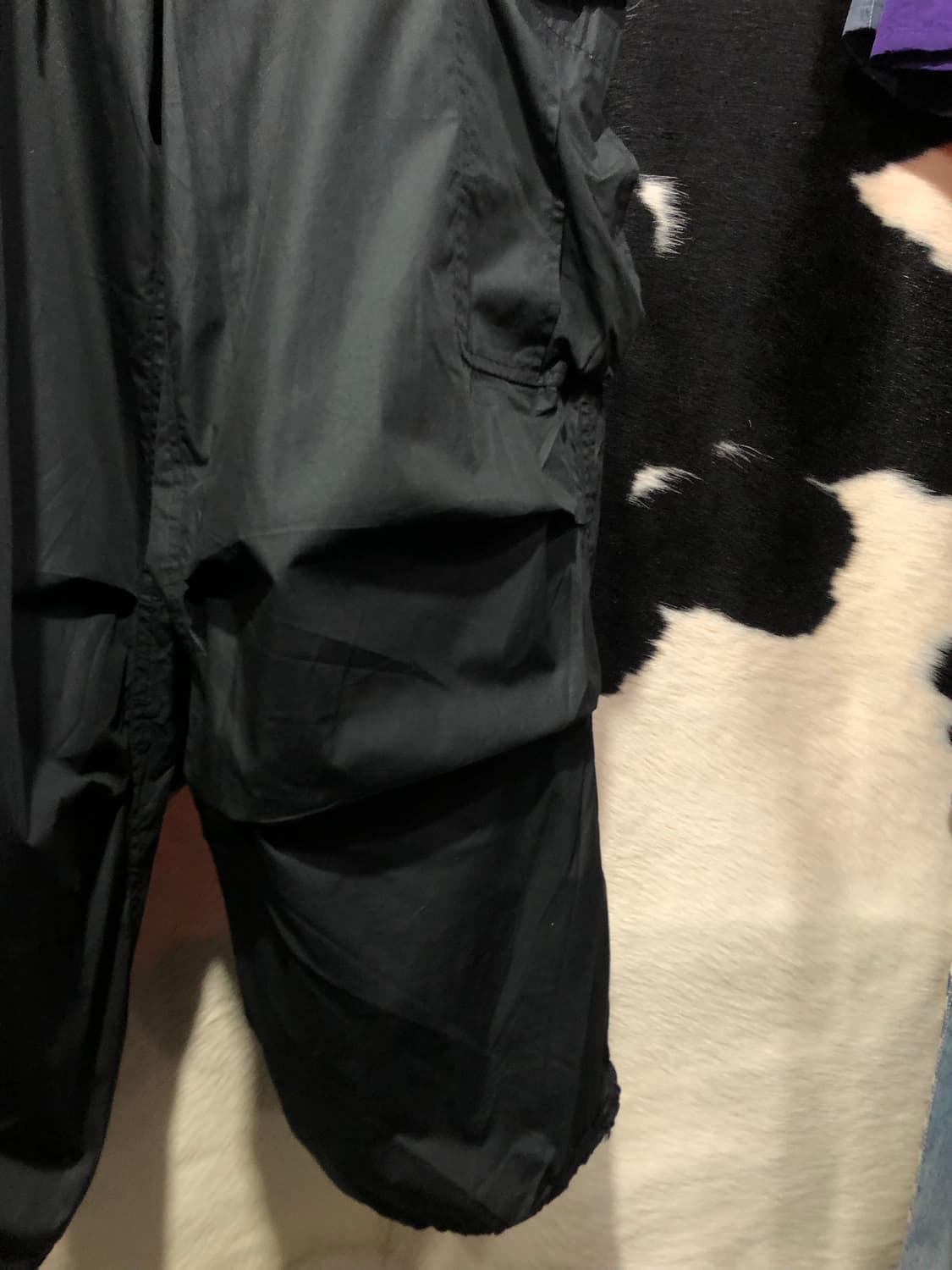 블랙 나일론 벌룬핏 팬츠  상품이미지5