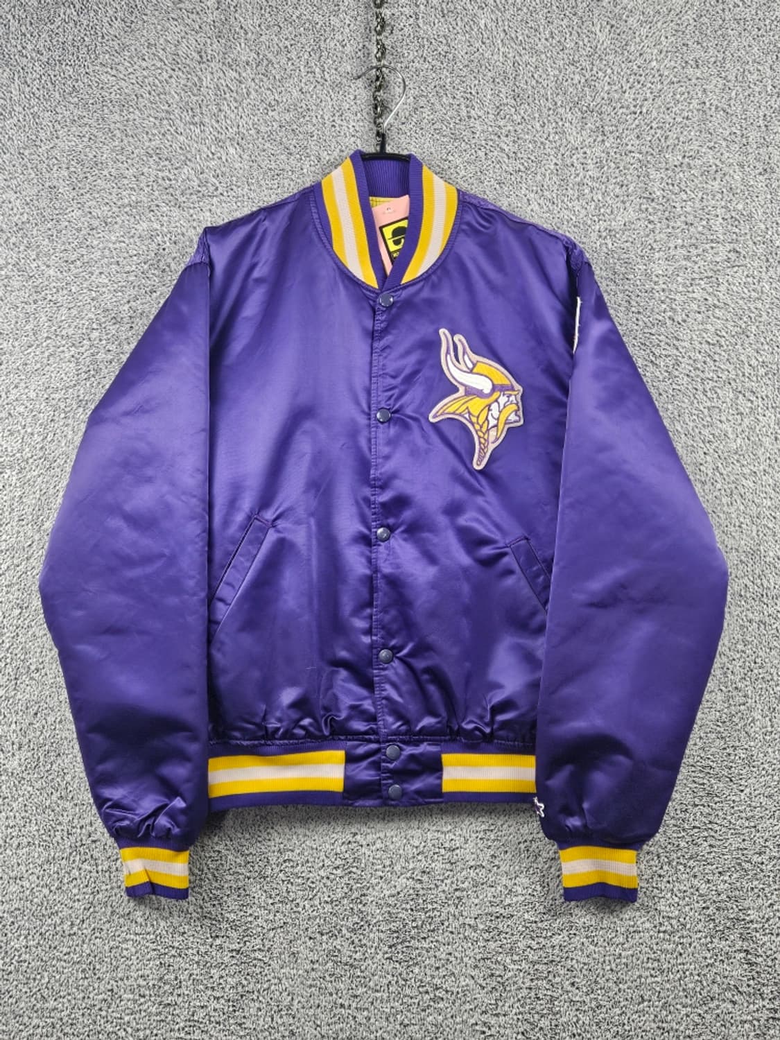 NFL 스타터 미네소타 바이킹스 새틴 바시티 자켓 ( L )/ 11208 상품이미지2