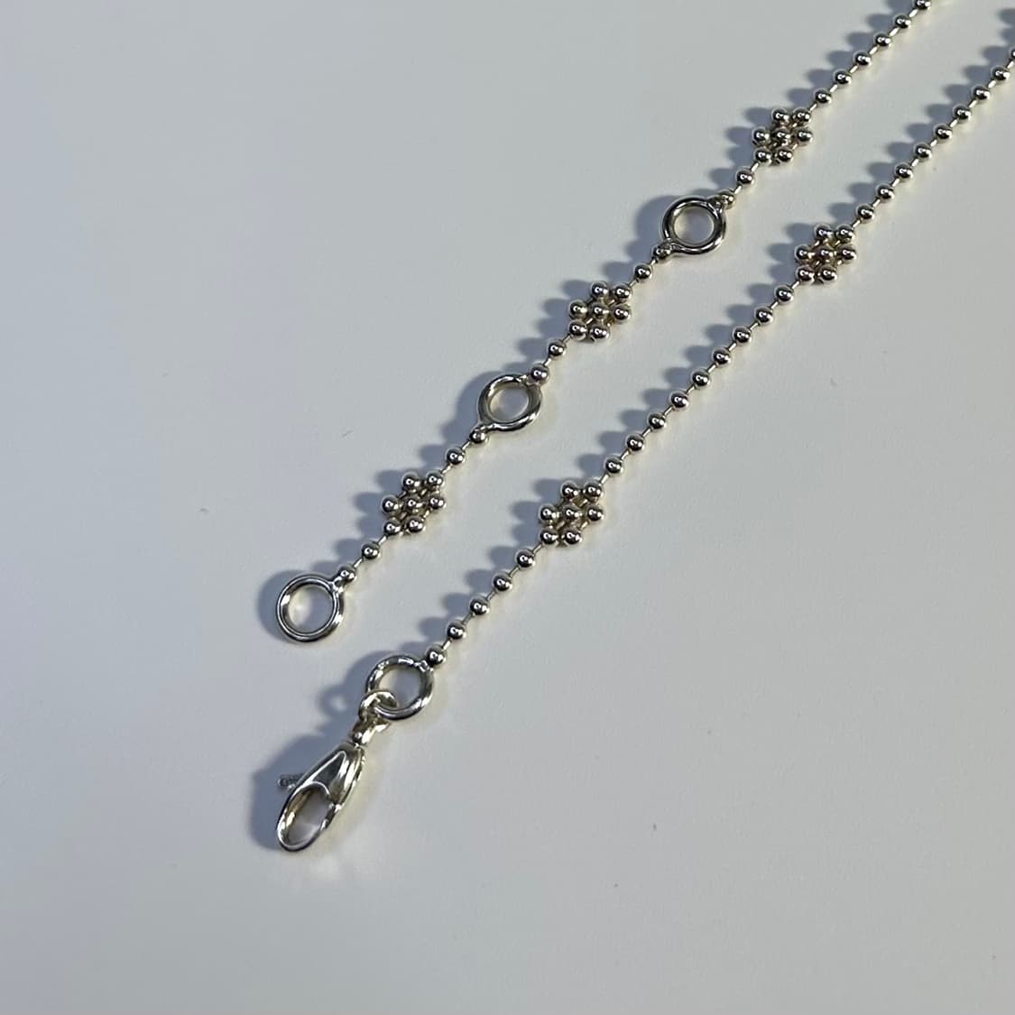 [S급/풀구성] 구찌 인터로킹 G 플라워 펜던트 실버 목걸이 상품이미지5