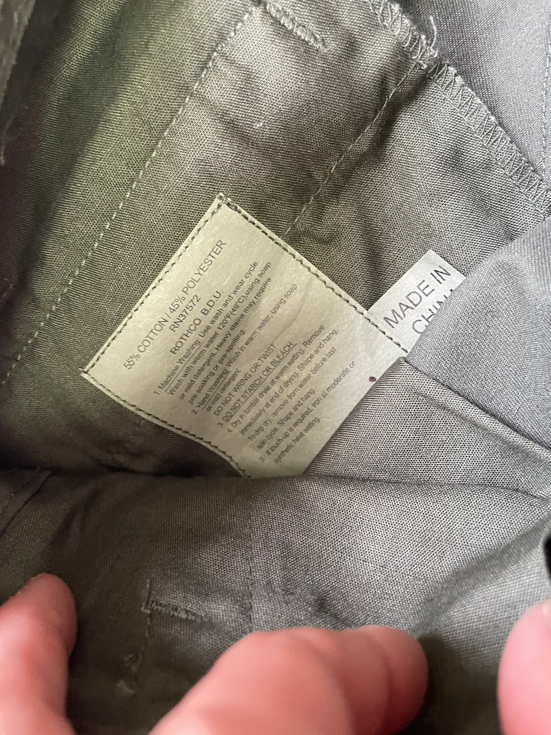 빈티지 로스코 BDU 밀리터리 카고 팬츠 상품이미지4