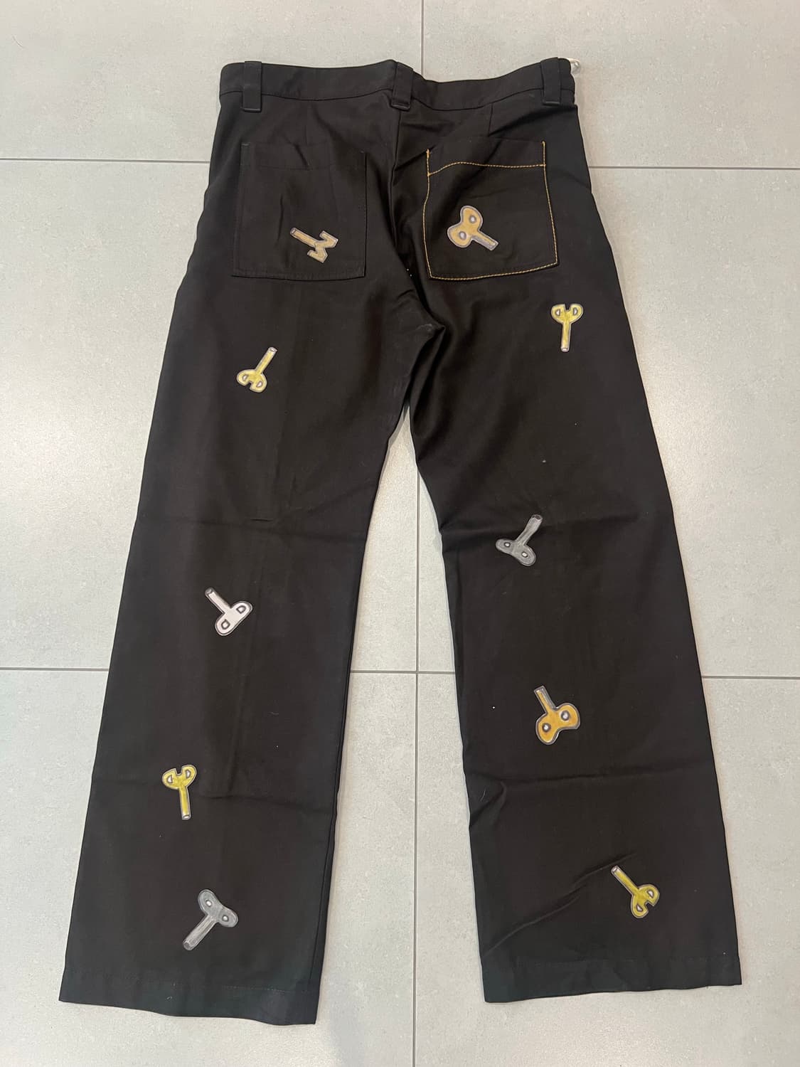 마르니 x 프랭크 나빈 키 프린트 팬츠 브라운 50 상품이미지2