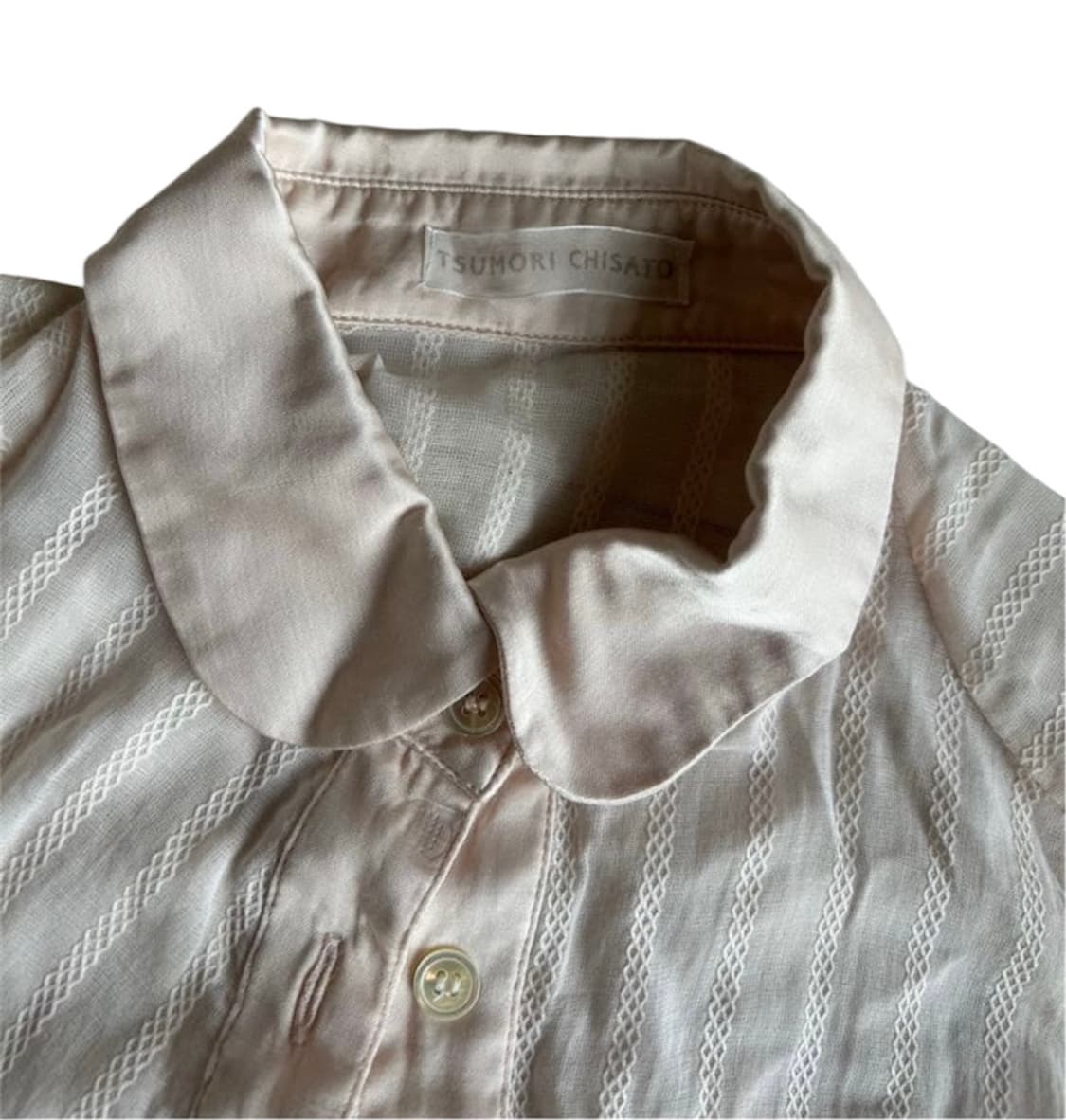 츠모리치사토 핑크 자수 디테일 민소매 블라우스  상품이미지4