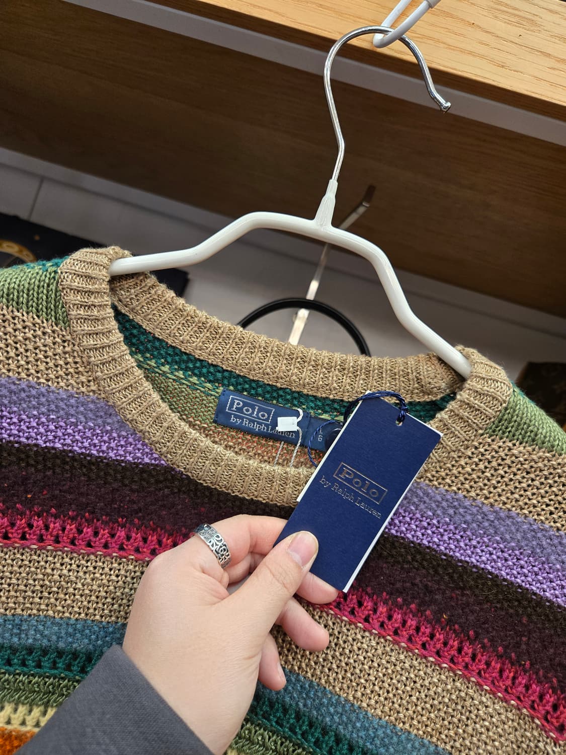 폴로 랄프로렌 선셋 스트라이프 반팔 니트 상품이미지3