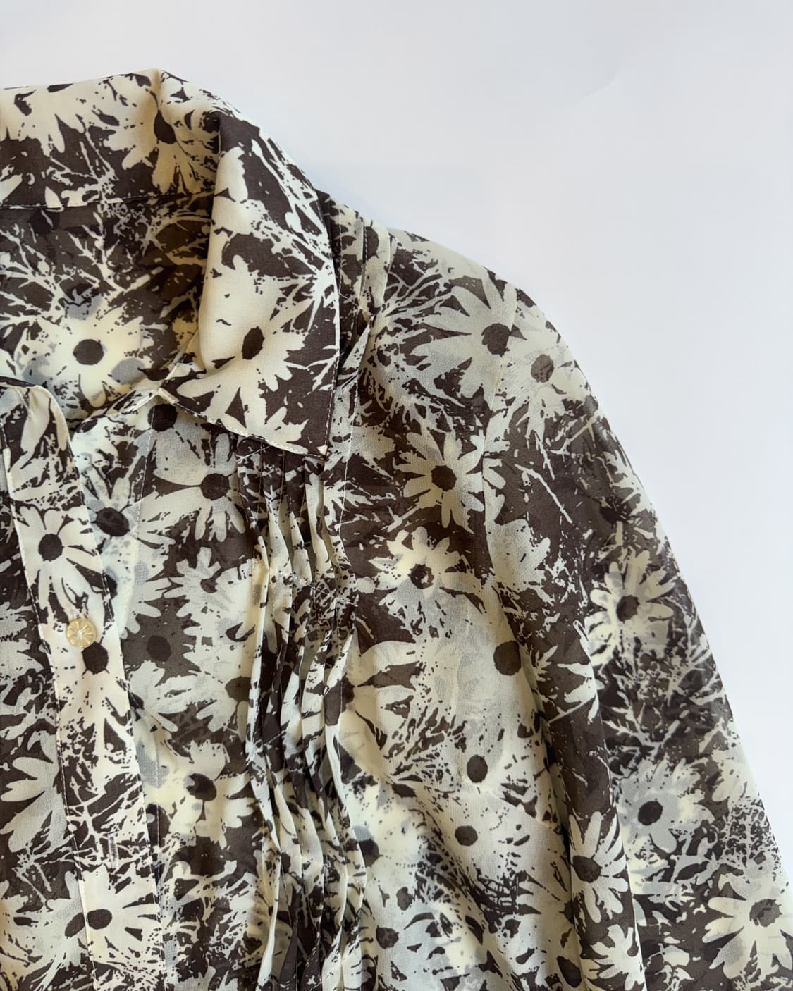 Floral Print Sheer Shirt  상품이미지2