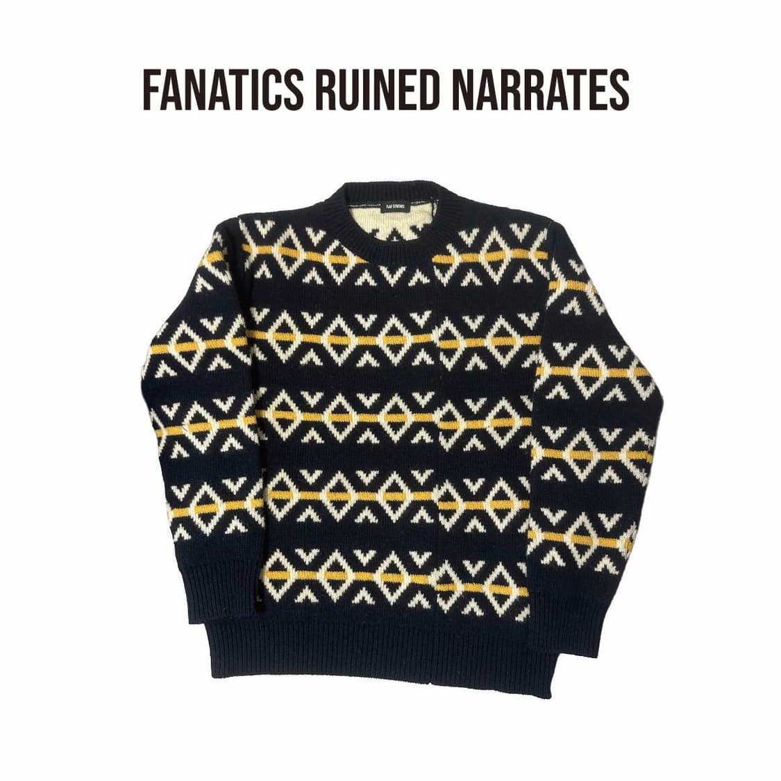 [L]라프시몬스 15AW 지오메트리 니트 상품이미지1