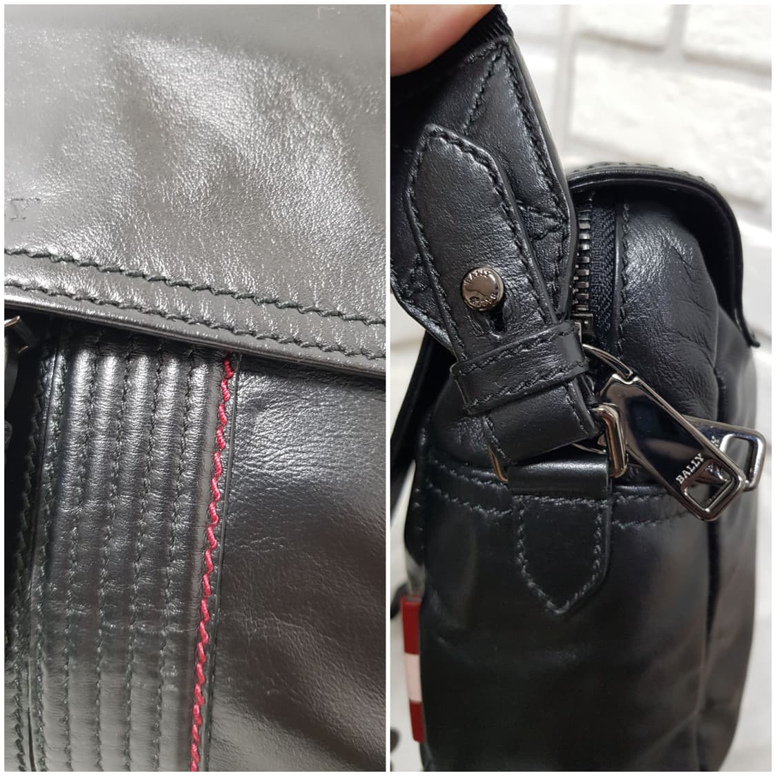 [미사용/정품] BALLY 발리 앤드레스 메신저 백 블랙 상품이미지7