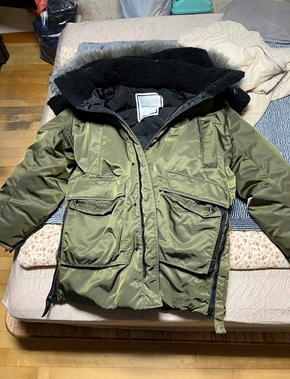 우영미 무스탕 야상패딩 상품이미지1