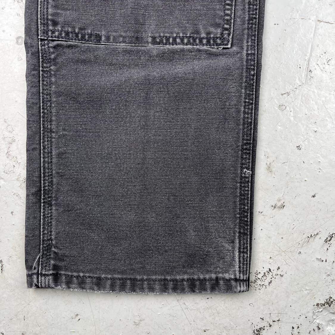 빈티지 칼하트 더블니 B01  블랙 그레이 워크팬츠 상품이미지8