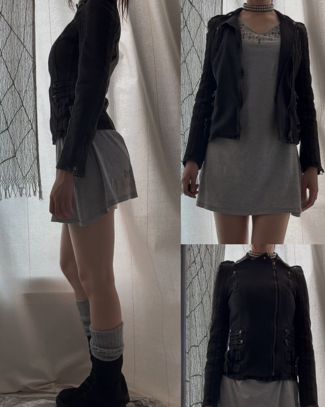 38 dark denim 2way biker jacket 상품이미지1
