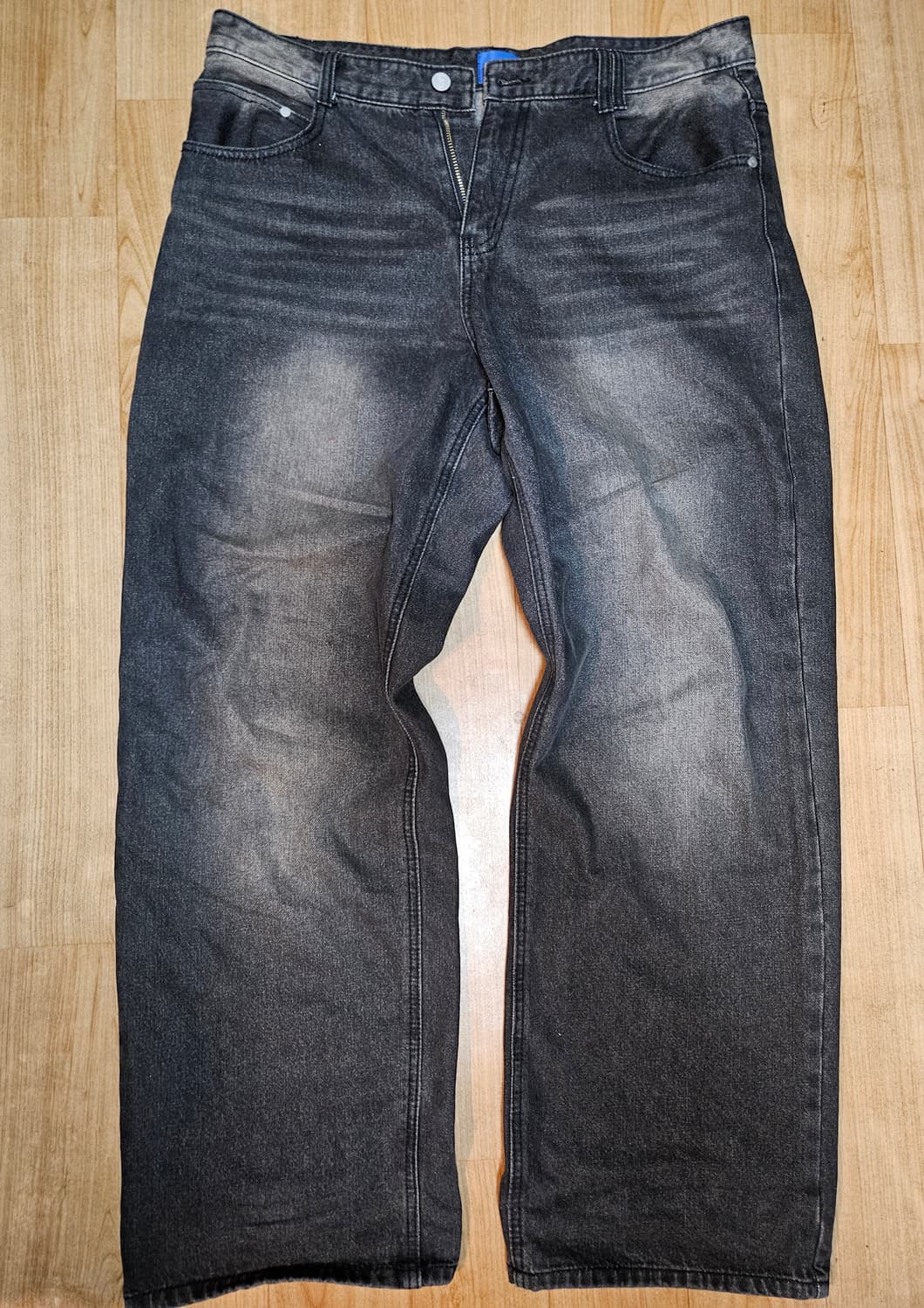 DECET Mid Rise Wide Jeans DCPT027HLBlack 상품이미지1