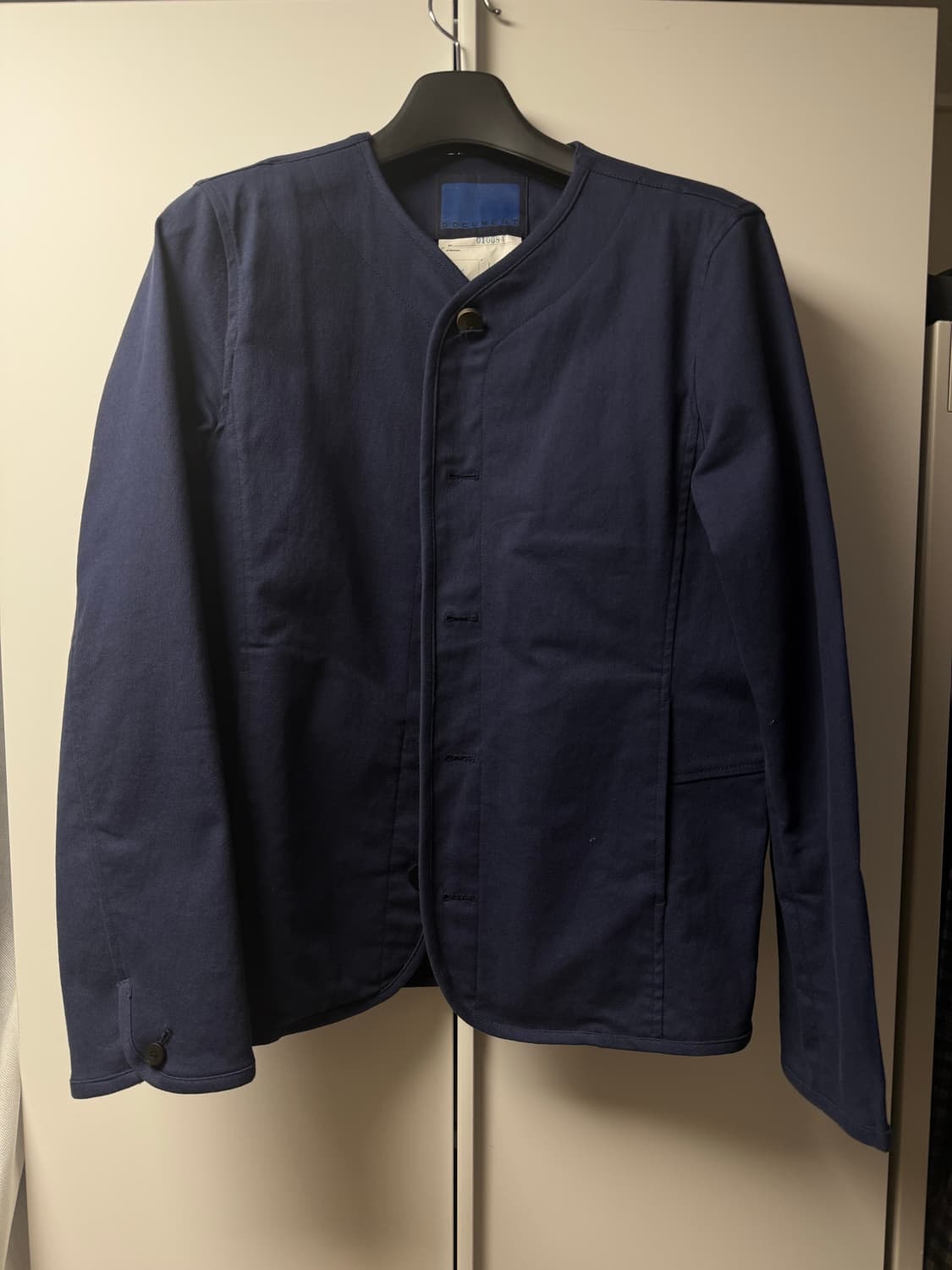 Document 코튼 스트레치 칼라리스 자켓 L 상품이미지1