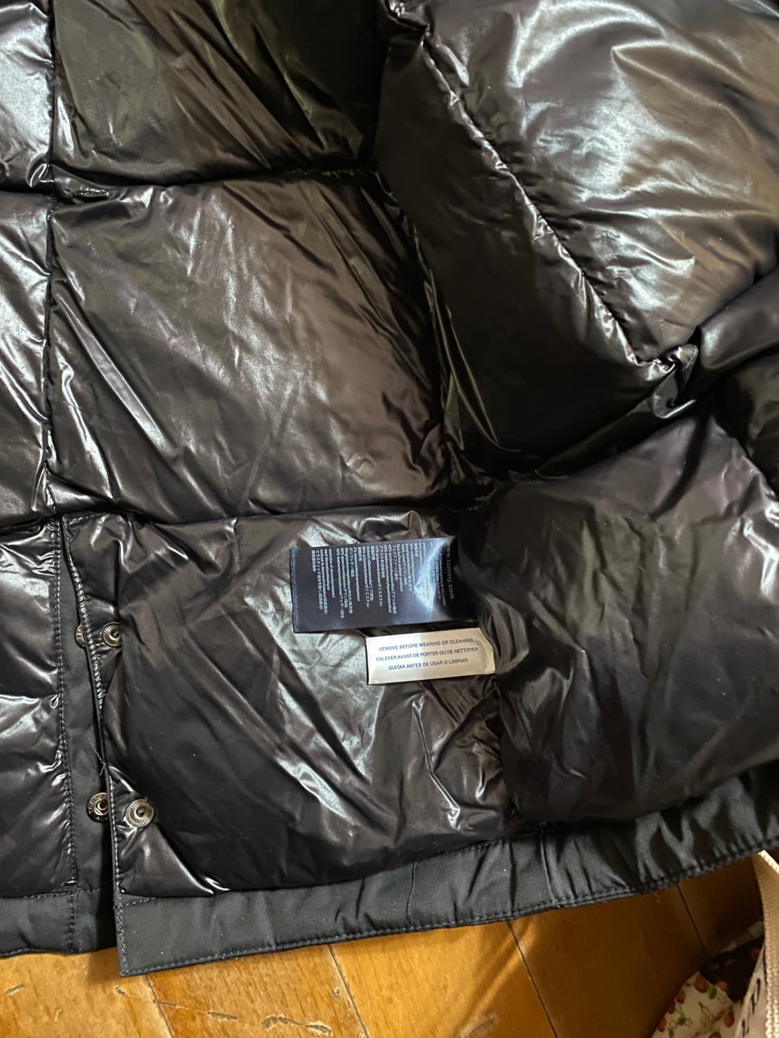 (새상품) 공용 타미힐피거 Tech Parka 블랙 다운 롱파카 상품이미지6