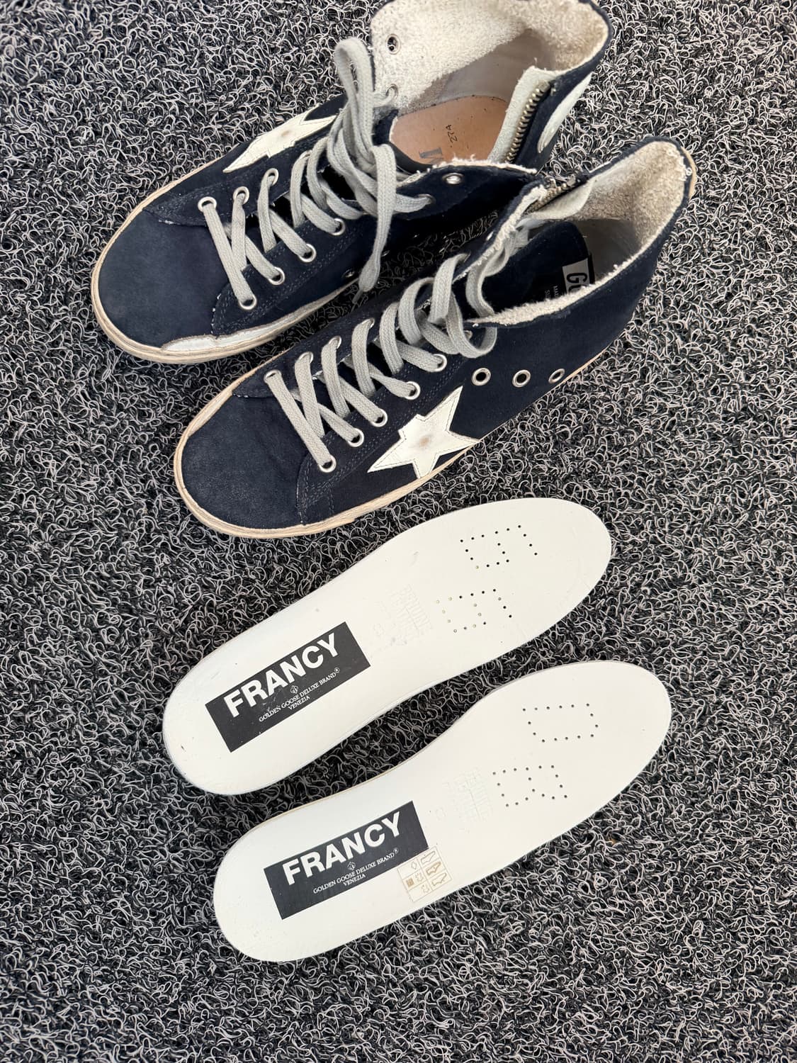 골든구스 Francy 네이비 하이탑 스니커즈 38/245 상품이미지2