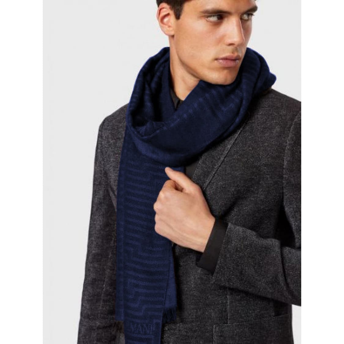 엠포리오 아르마니 로고 울 머플러 [새상품] 상품이미지6