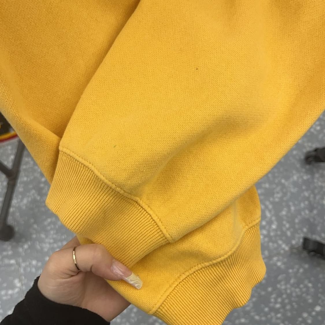 갭 빈티지 레트로 Y2K 옐로우 약기모 후드티 M C08093 상품이미지7