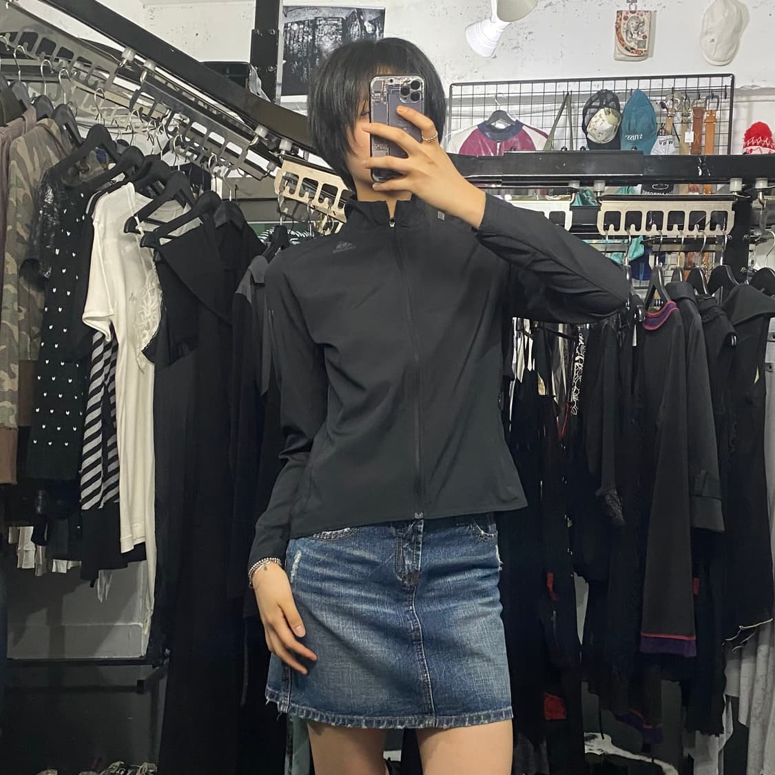 Adidas 사이드 로고 슬림핏 런닝 바람막이 상품이미지8