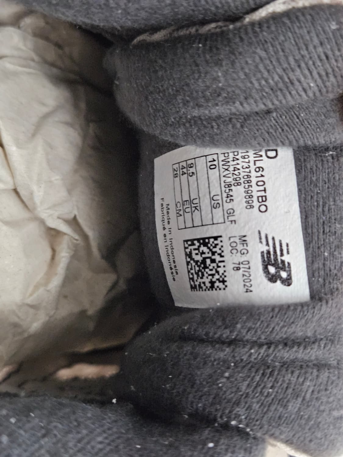 뉴발란스 610 다크 아크틱 그레이 문락 280 상품이미지8