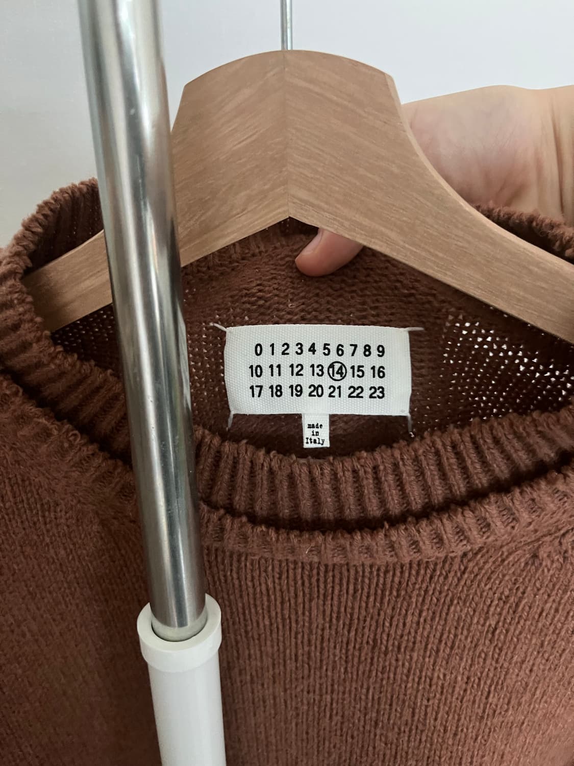 메종 마르지엘라 라운드 엘보패치 니트 사이즈m 상품이미지7