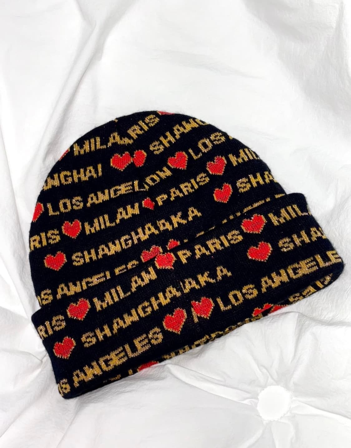 택포! 슈프림 하트 비니 Supreme Hearts Beanie FW24 상품이미지3
