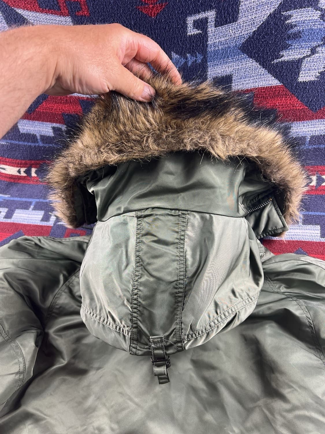 80s 알파 인더스트리 정품 N-3B 빈티지 파카 상품이미지5