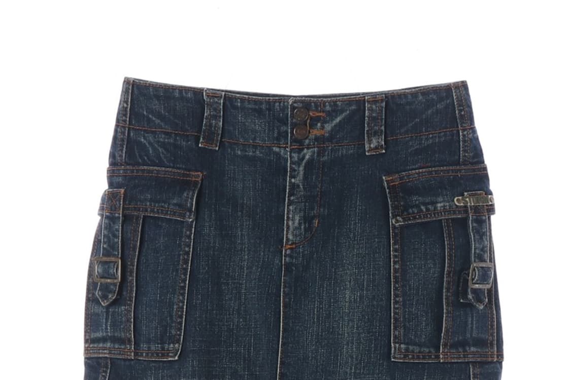 스톰 레트로 카고 포켓 데님 미니스커트 26 상품이미지3