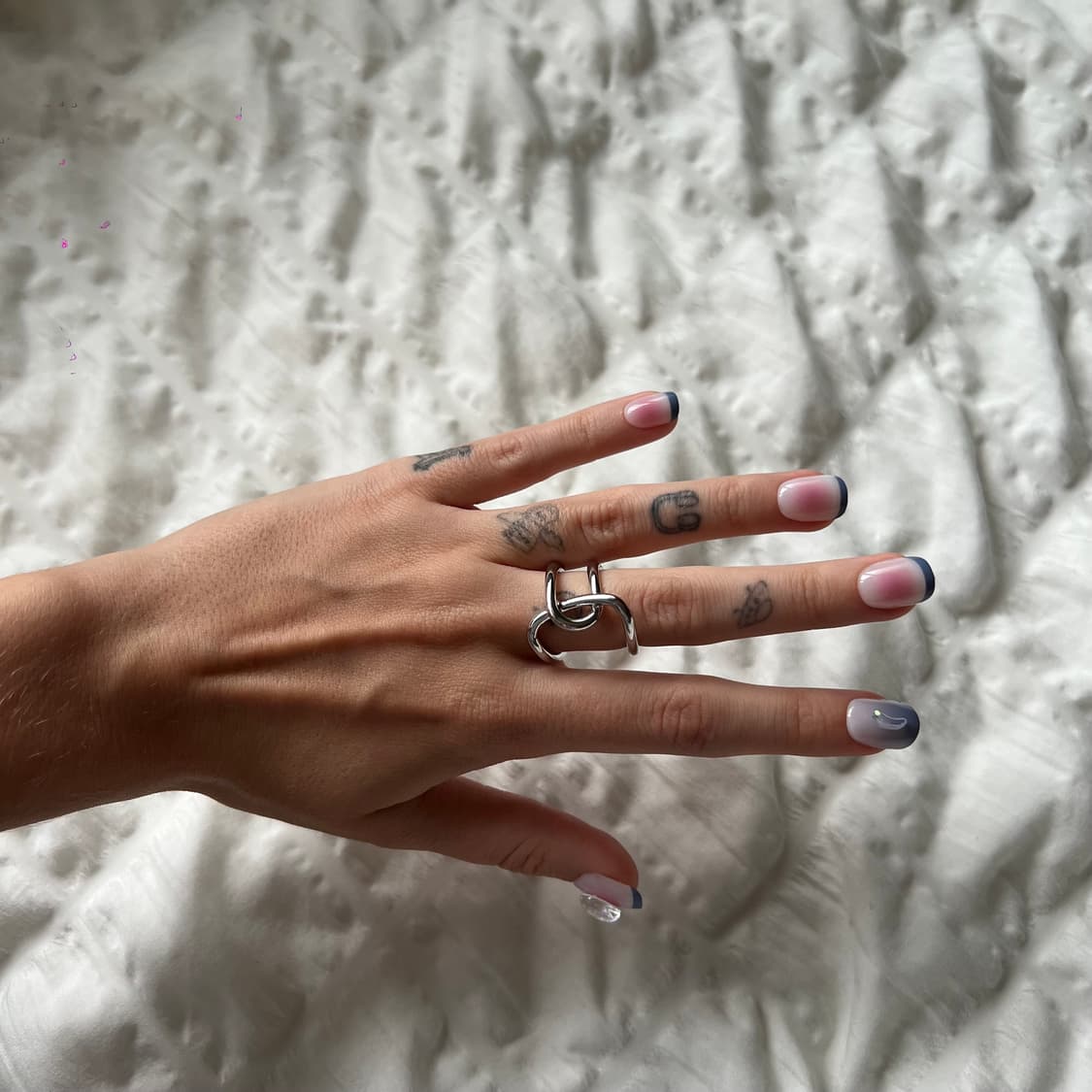 🖇 실버 루프 커브 반지 상품이미지5