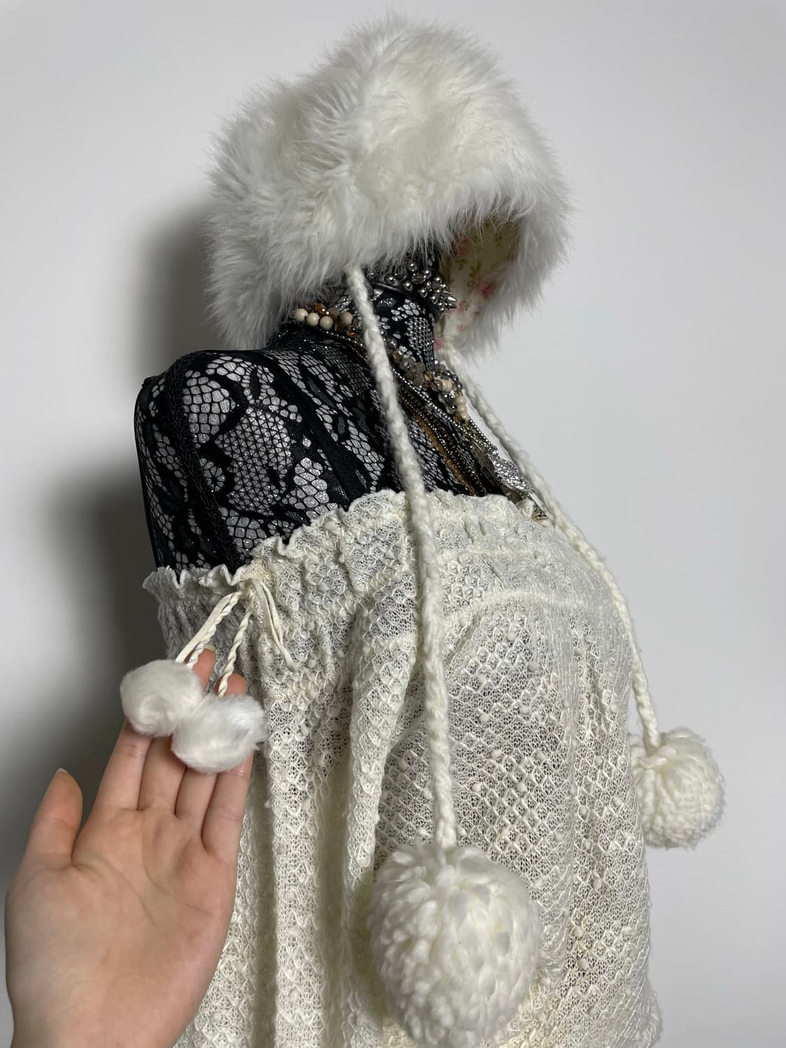 LIZ LISA 리즈리사 폼폼 큐롯 화이트 세트 상품이미지5