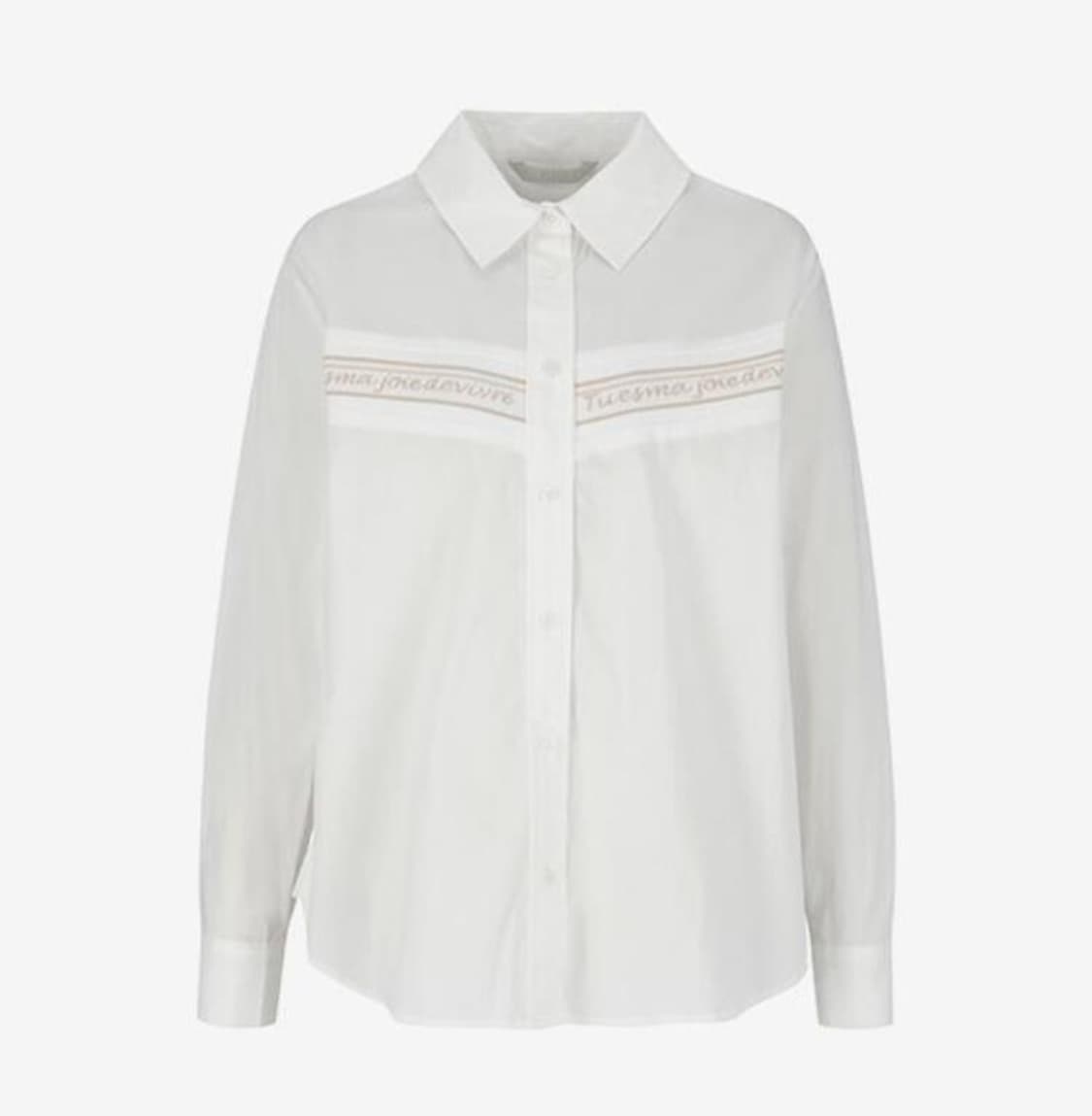 [55]비지트인뉴욕 레터링 니트 포인트 셔츠 상품이미지1