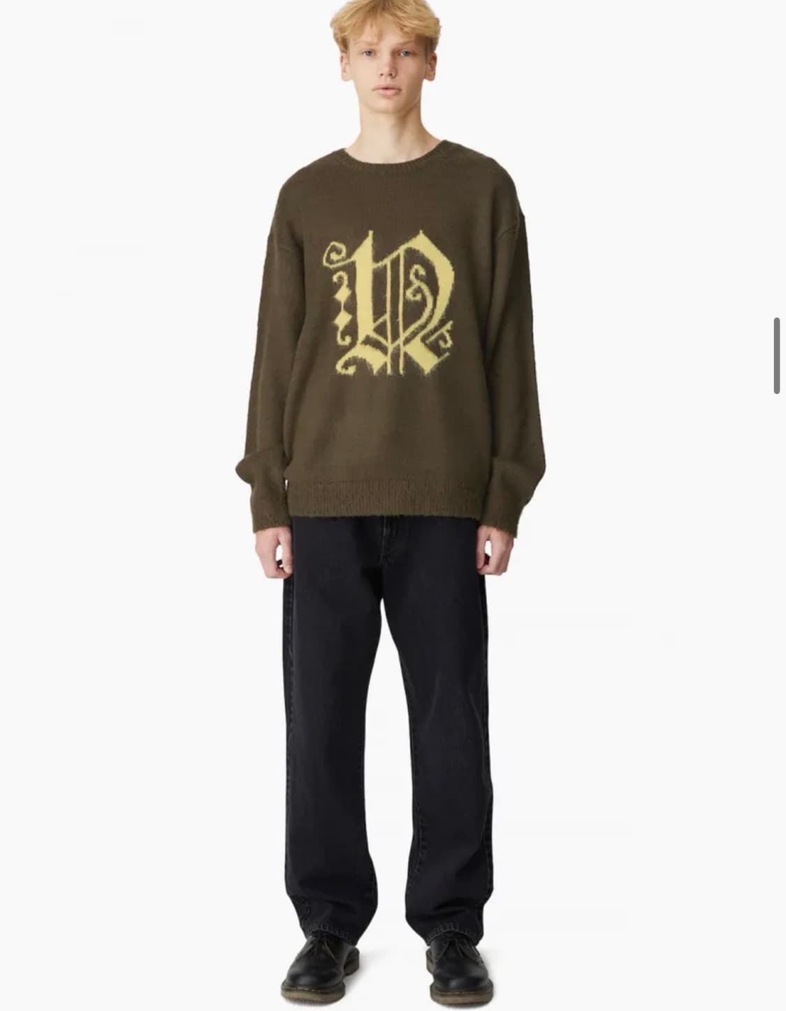 [M] 디네댓 Fortuna N-Logo Sweater Brown 상품이미지1