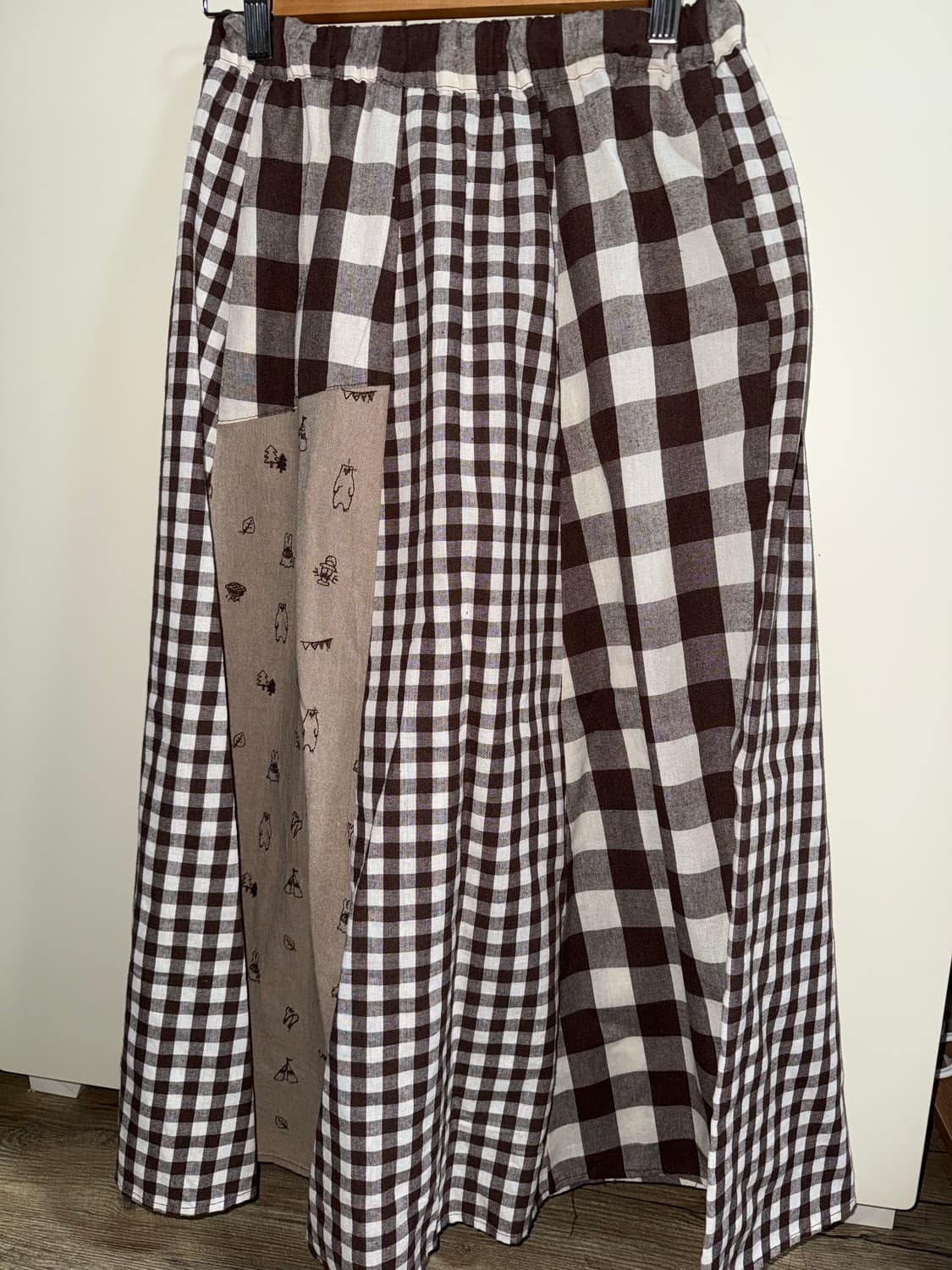 vintage check long skirt 상품이미지3