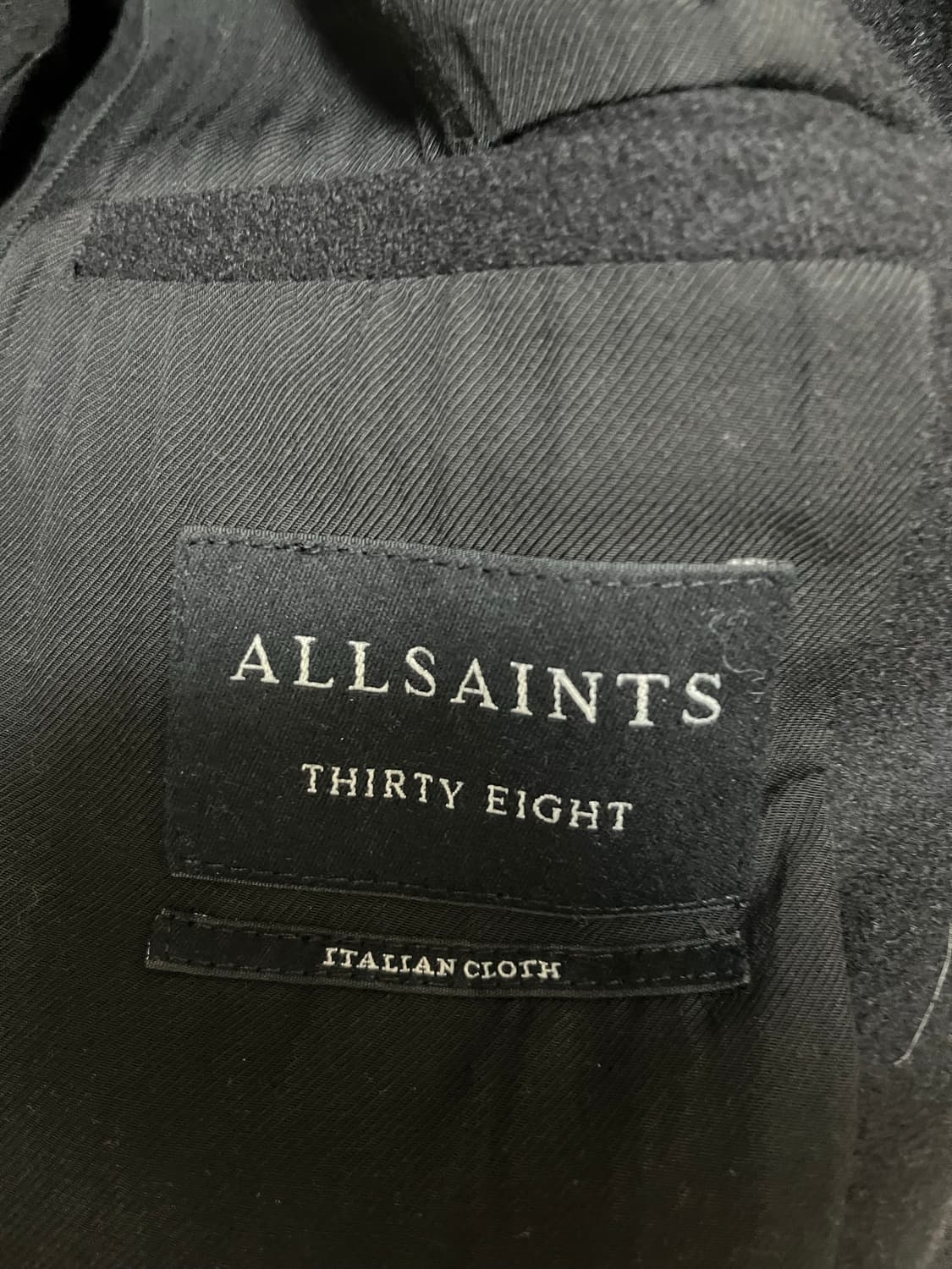 올세인츠 울 롱코트 더블 블랙 100 상품이미지6