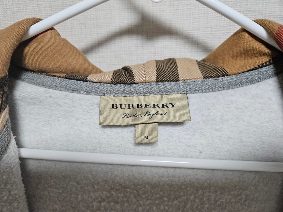 버버리 클레어든 후드집업 그레이 멜란지 M 상품이미지6