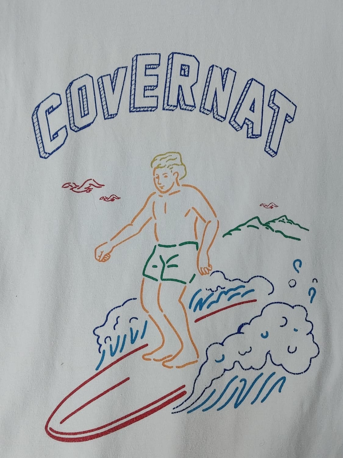 COVERNAT 커버낫 써핑 프린팅 반팔티셔츠 상품이미지7