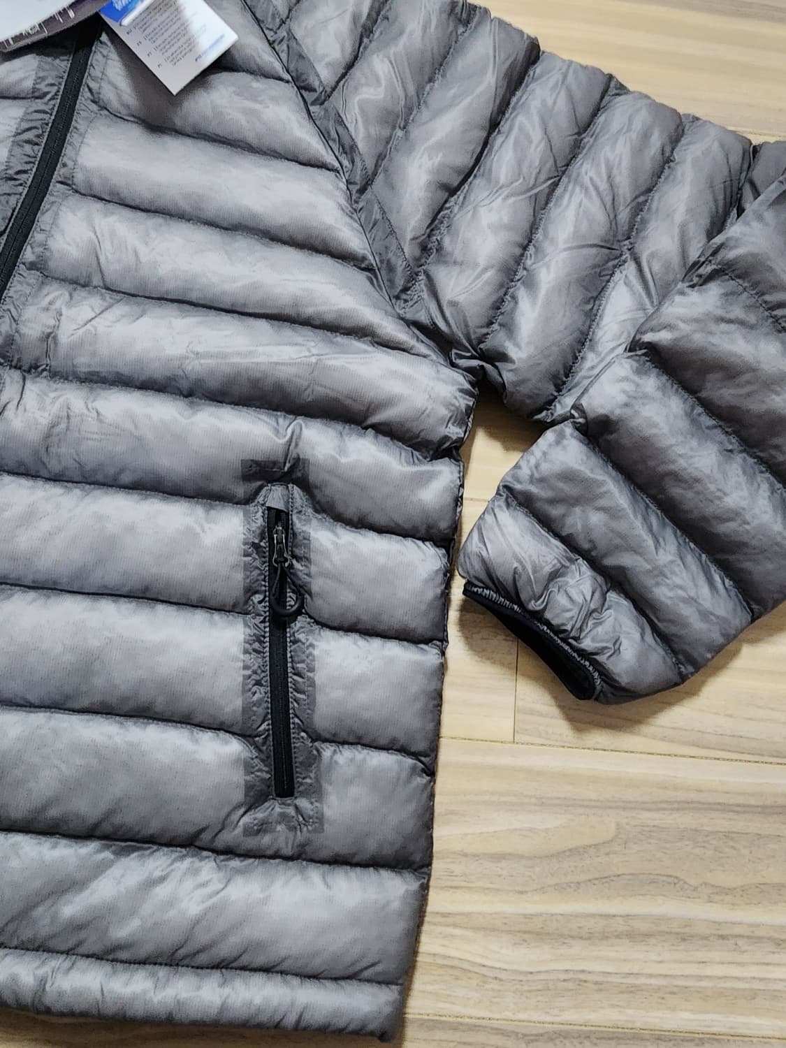 수아레라이트시어패딩점퍼남성L사이즈그레이경랑패딩 상품이미지2
