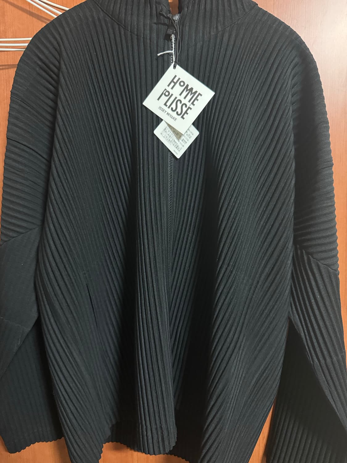 이세미야케 옴므플리세 후드집업 6월 먼슬리블랙 3size Jl126 상품이미지1