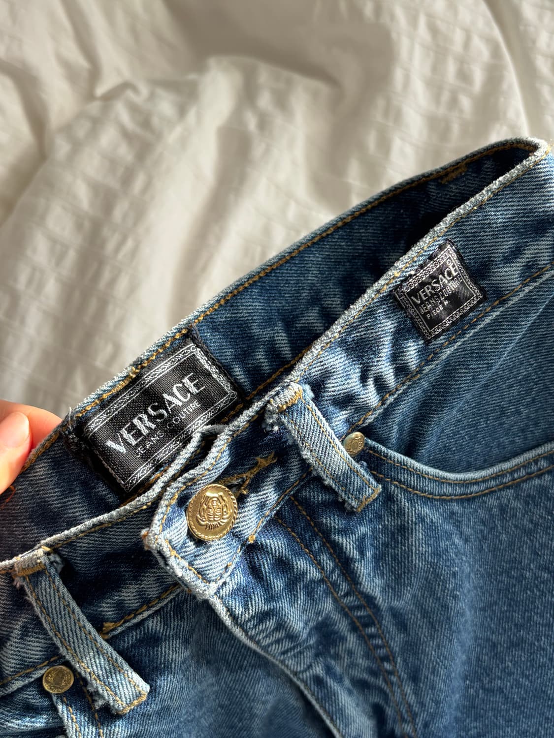 베르사체 데님 반바지 상품이미지4