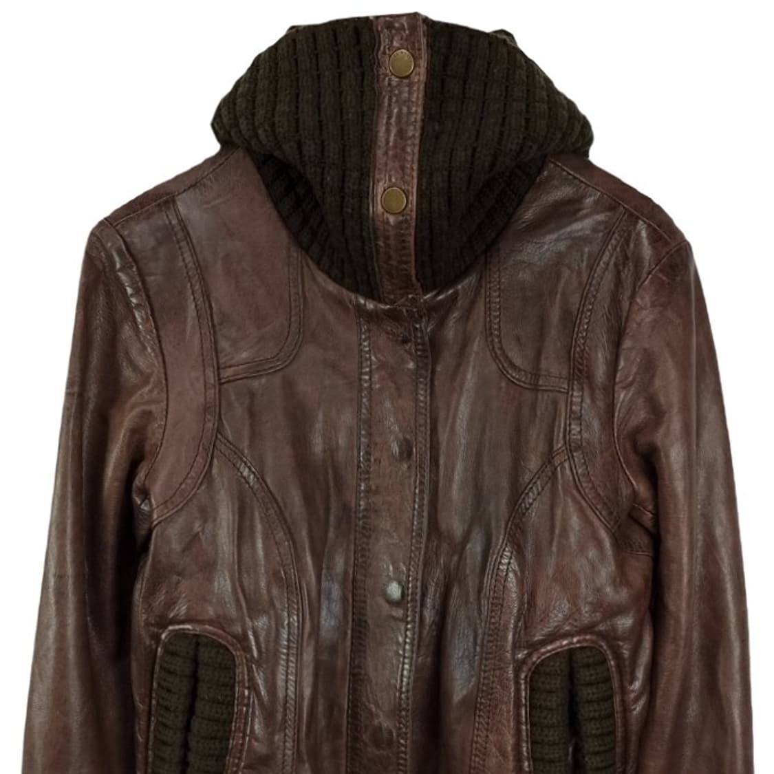 [VTG] 빈티지 리월 쉽스킨 레더 양가죽 레더 자켓 브라운 M16703 상품이미지4
