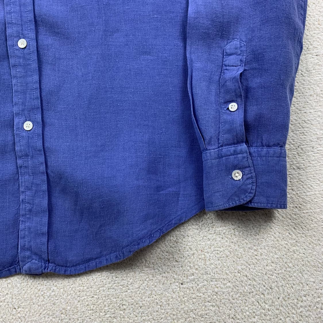 폴로 랄프로렌 포니로고 릴렉스핏 린넨 셔츠 네이비  상품이미지5