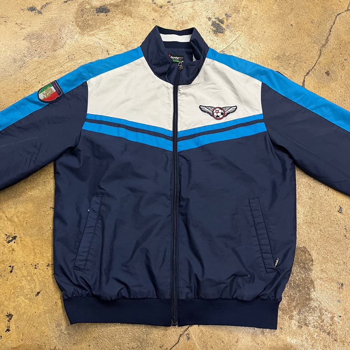 [정품/95] 로또 이태리 축구 져지 바람막이 네이비 b14 상품이미지3