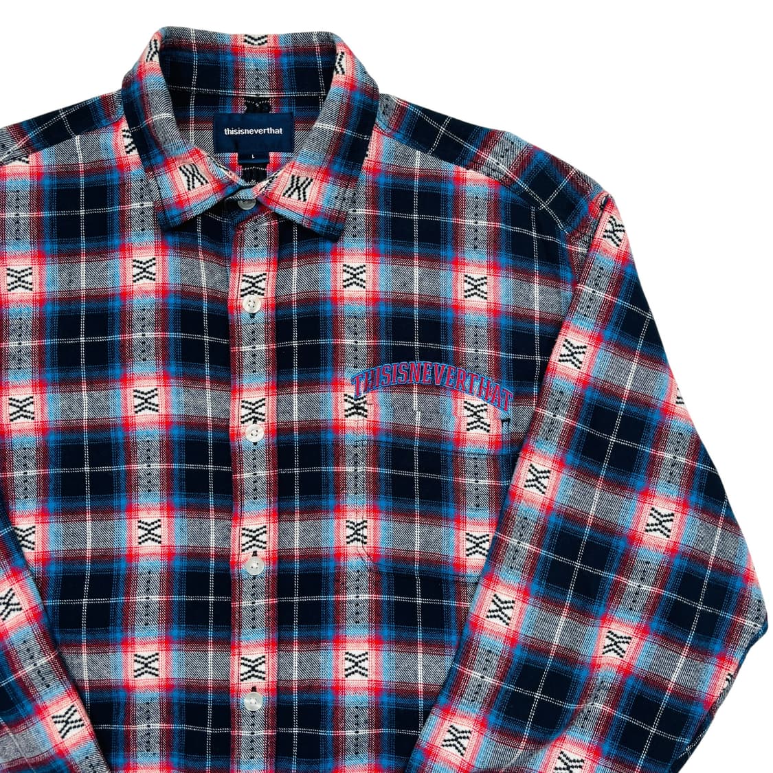 디스이즈네버댓 플란넬 체크 셔츠 L 상품이미지2