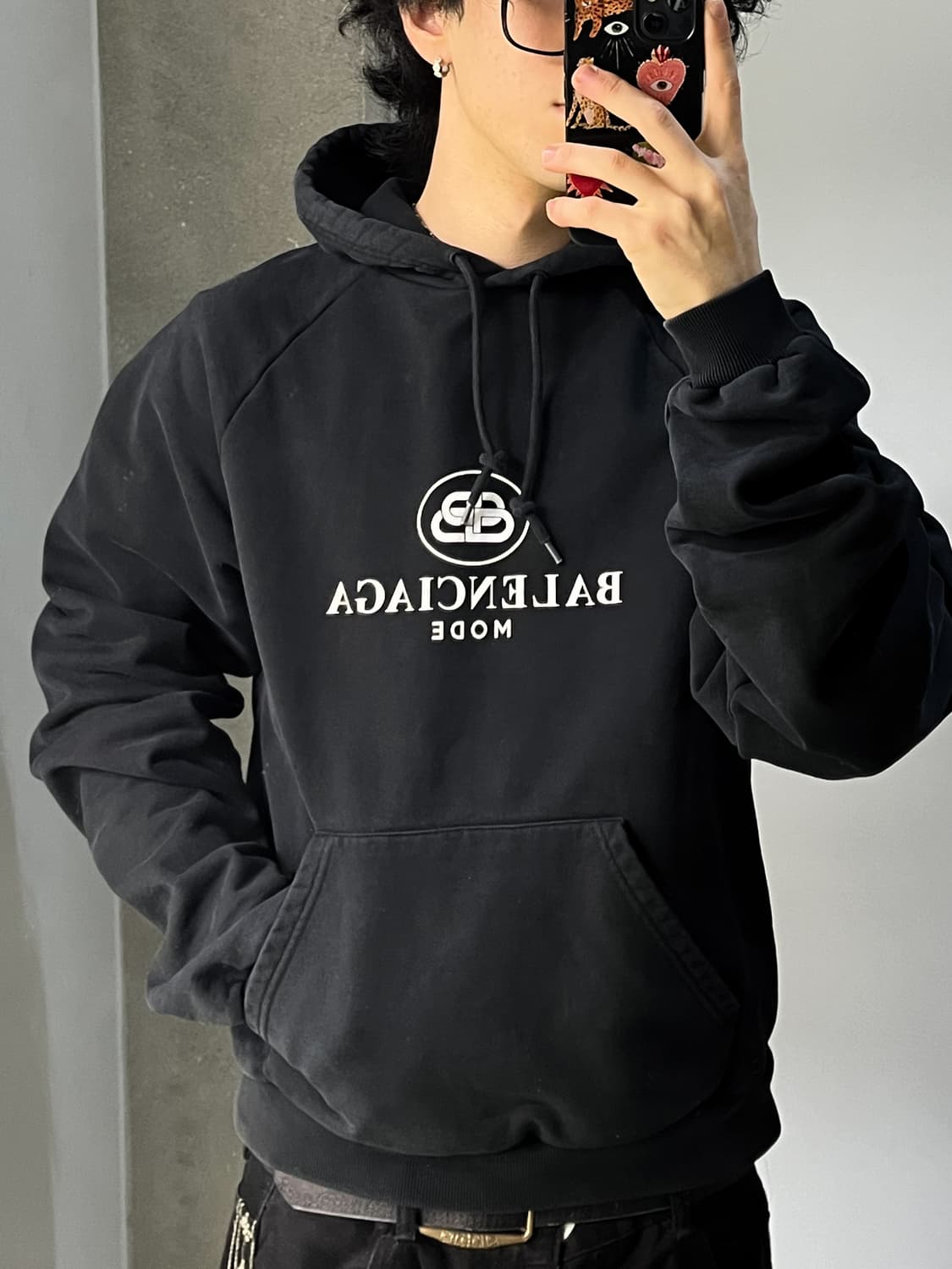 발렌시아가 2019 BB 모드 로고 후드티 상품이미지2