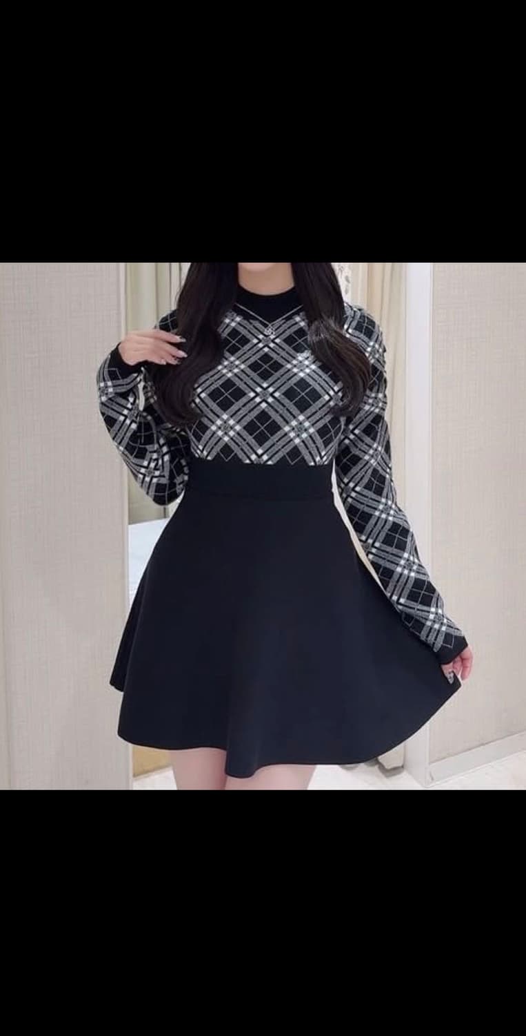 에블린 요코하마점한정 니트원피스 스나계 피움 리즈리사 마즈 미셸마카롱 상품이미지1