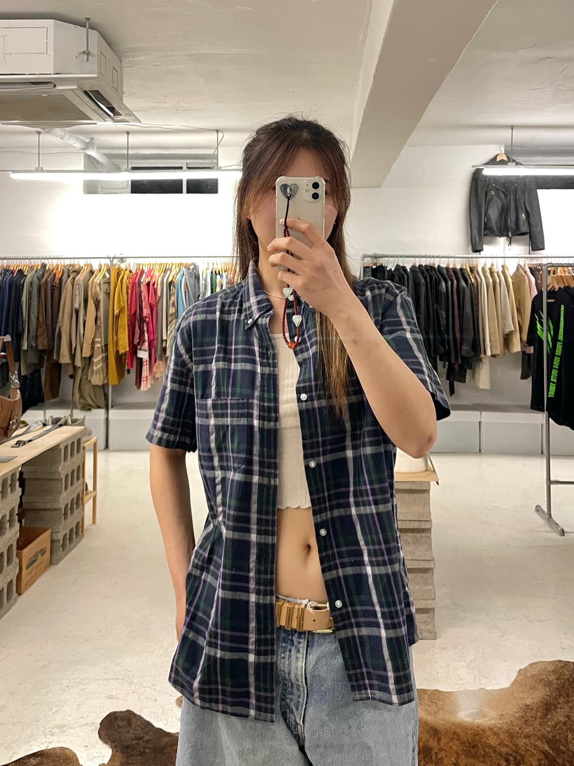 BEAMS madras check shirts 빔즈 마드라스 체크셔츠 상품이미지2