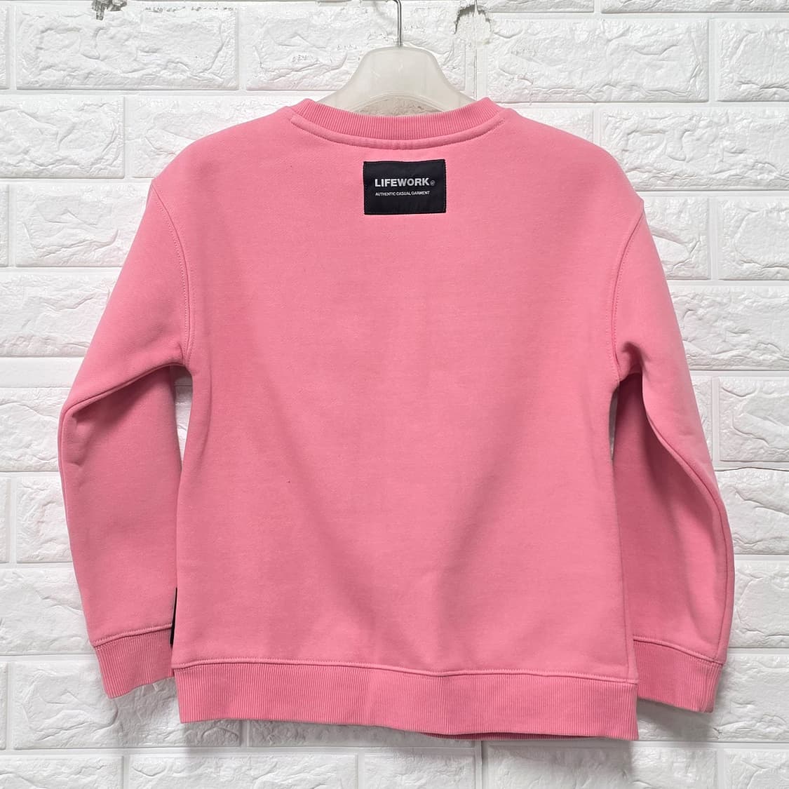 7Y 라이프워크 핑크 불독 맨투맨 L 상품이미지4