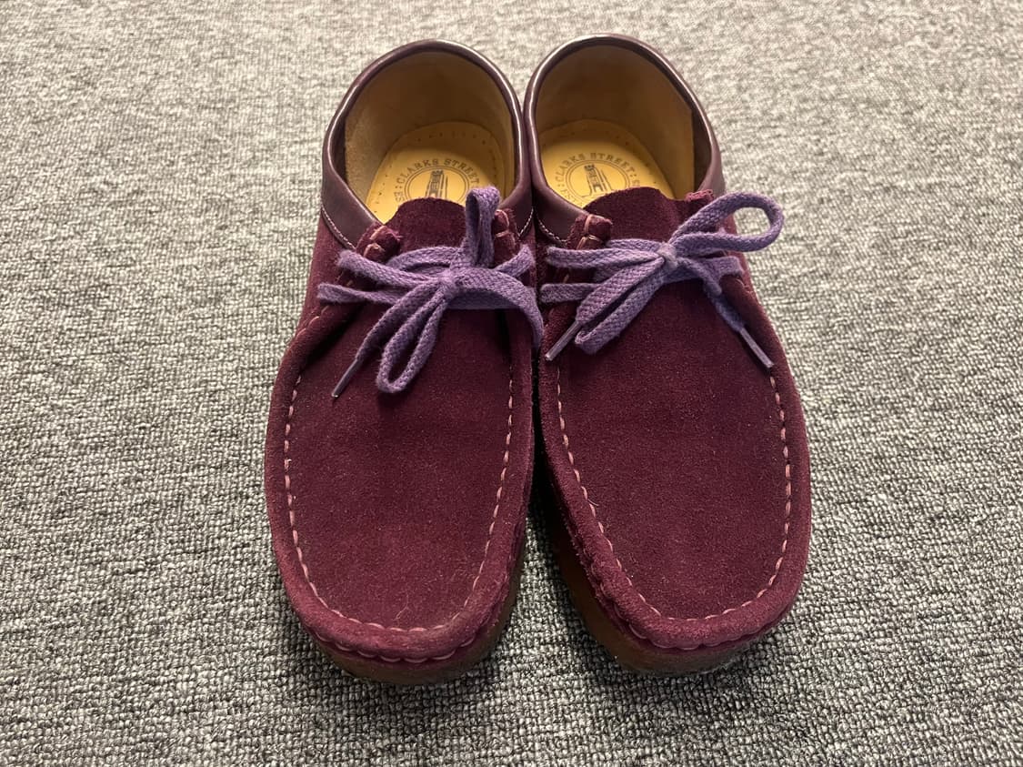 [240] 클락스 스웨이드 월라비 퍼플 레이스 UK5D  상품이미지2