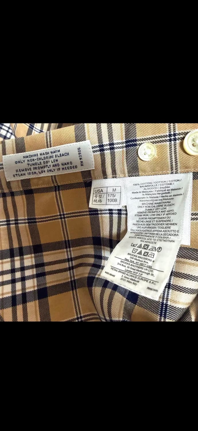 브룩스브라더스 체크 셔츠 남방 상품이미지4