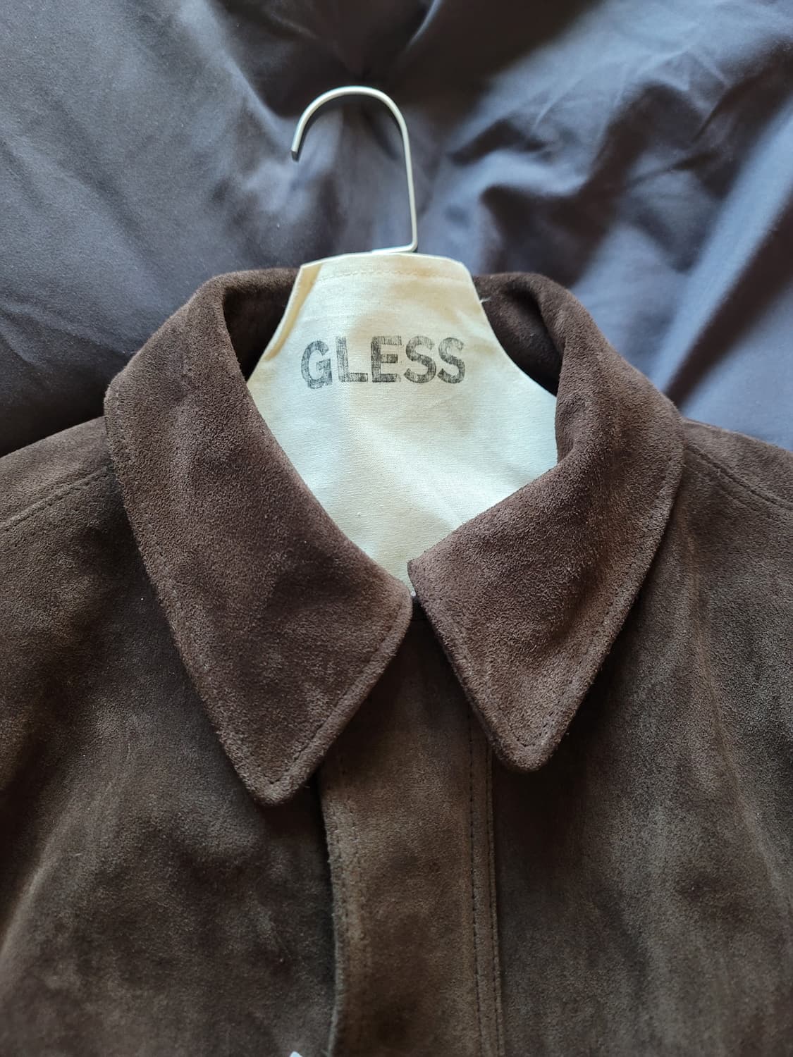 [0]GLESS 글레스 스웨이드 봄버 딥브라운 상품이미지6