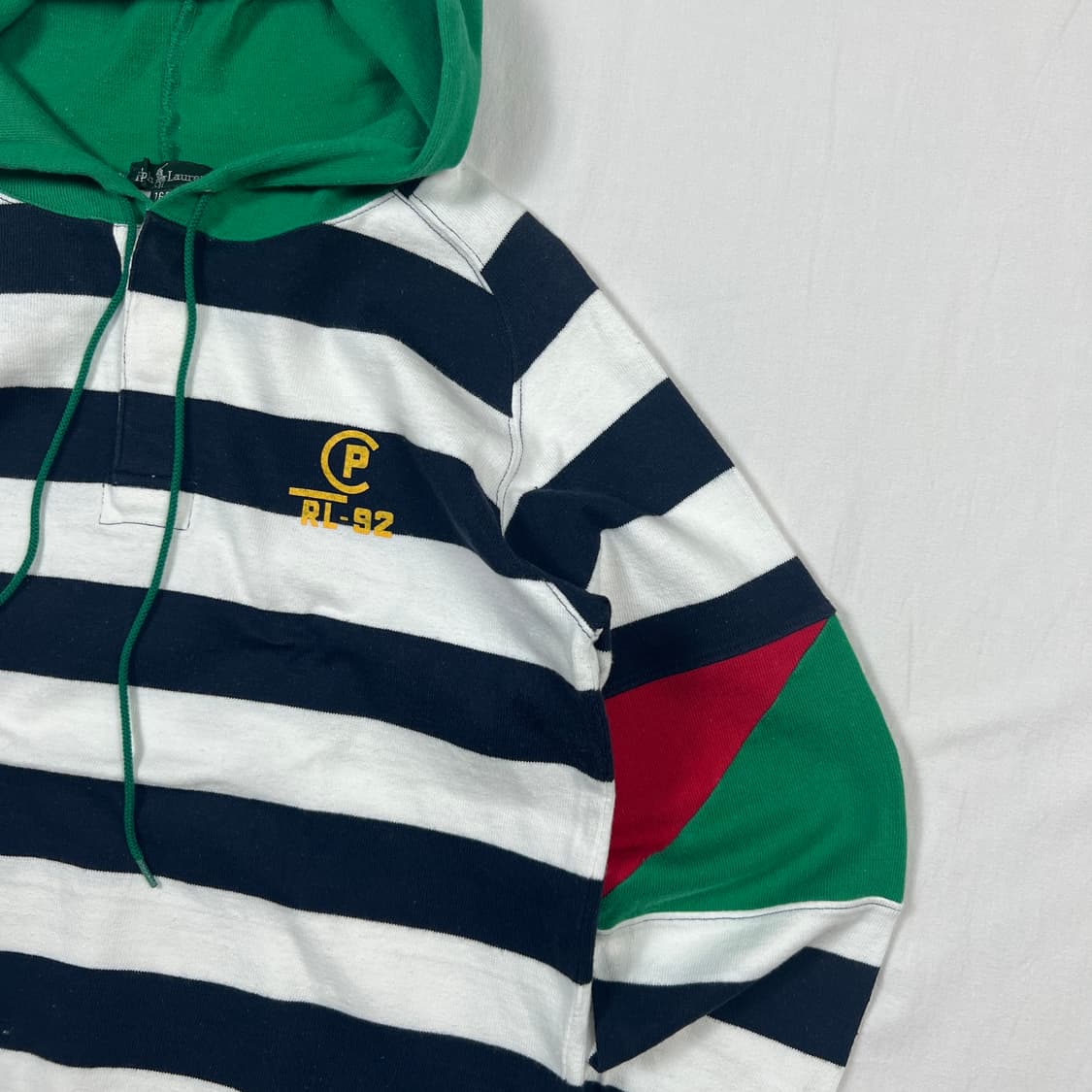 90’s 랄프로렌 ralph lauren cp-92 스트라이프 후드티 상품이미지3